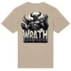 T-shirt with demon design and "WRATH" text.