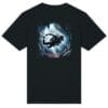 Black T-shirt with underwater diver graphic.