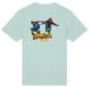 T-shirt with parkour design and text.