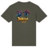 Khaki green tee with parkour jumpers