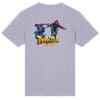 T-shirt with parkour graphic and logo.