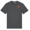 Anthracite tee with red diamond chest emblem